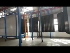 Línea de pulverización automática de nivel de muelle hidráulico gigante azul Color personalizado ISO 9001