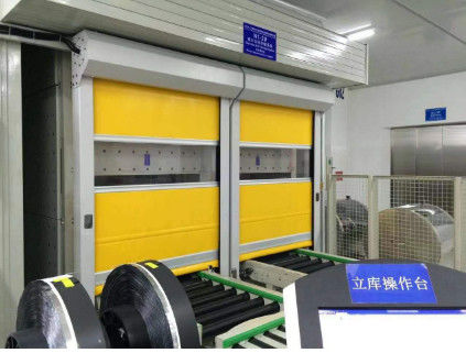 comprar Línea de ensamblaje Puertas de rodadura rápida 0,8 m/s - 1,2 m/s Puertas de persianas de rodillo pequeñas online manufacture