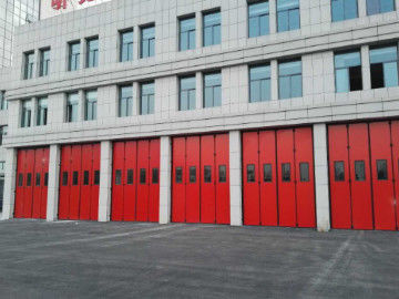 comprar Puertas plegables industriales automáticas / manuales con diseño de marco oculto online manufacture
