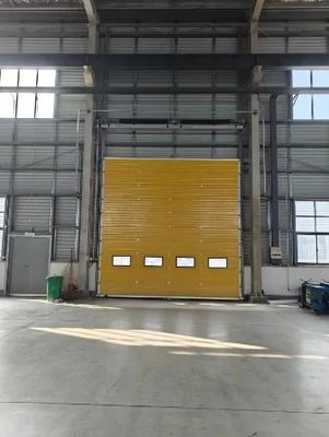 comprar ISO9001 & CE Certified 40mm Thick Industrial Sectional Door with AC 220V-240V Motor and 2.0mm Galvanized Steel Track online manufacture