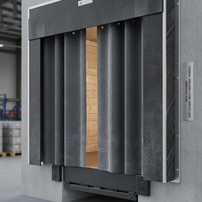 comprar Espesor de la cortina 0,8 mm Refugio del muelle de carga con alta resistencia al desgaste proporcionando aislamiento térmico para reducir la pérdida de energía online manufacture