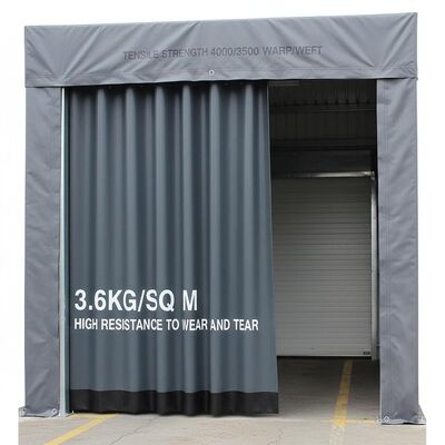 comprar Alto Resistencia al Desgaste Muelle de Carga con Resistencia a la Tracción 4000 3500 Trama Urdimbre y Fuerte Panel de Cortina de PVC 3.6kg por Metro Cuadrado online manufacture
