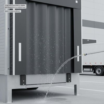 comprar Refugio para muelle de carga con cortina de 08 mm de grosor, que ofrece tejido impermeable y resistente a los rayos UV y superficies de bajo mantenimiento y fácil limpieza online manufacture