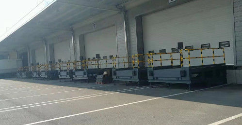 Tipo de marco del nivelador hidráulico de muelle gris para escenarios no basados en plataforma