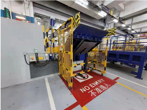 Nivelador de muelle vertical de carga hidráulica para plataformas de almacenamiento en frío
