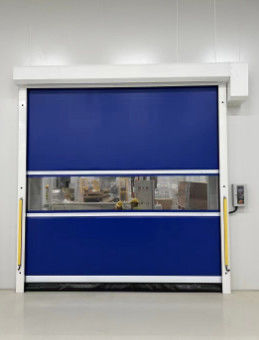 Puertas de accionar rápido de PVC amarillo Puertas de servicio de accionar rápido