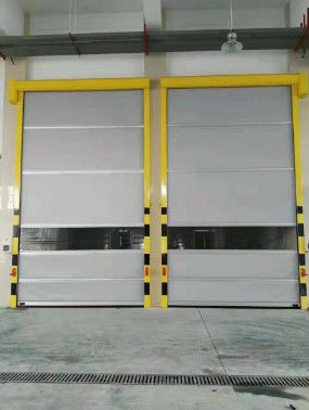 Puertas automáticas de acero de alta velocidad de PVC para plantas industriales