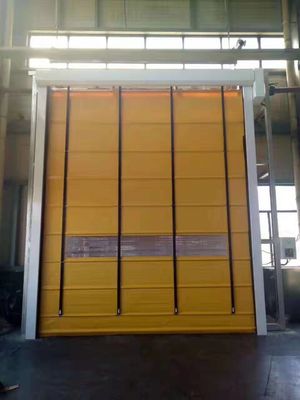 ISO 9001 Puertas de tejido de elevación vertical Puerta de apilamiento de alta velocidad para la industria