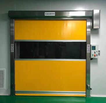 Puertas industriales de rodadura rápida de acero inoxidable para la logística de almacenes ISO 9001