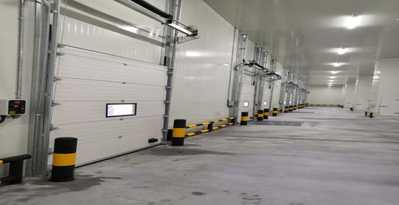 Operación eléctrica manual Puertas seccionales industriales personalizadas para garaje de almacén