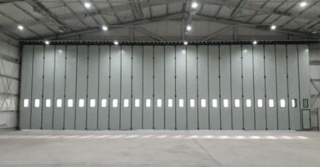 Puertas plegables industriales de gran tamaño Método de apertura automática / manual