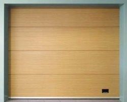 Puerta de garaje automática seccional de metal