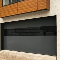 Puerta de garaje seccional de aluminio aislado abierto automáticamente