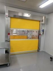 Puerta de tela de PVC de alta velocidad a prueba de polvo Puerta de persiana rodante de alta velocidad Sala limpia Puerta de persiana rodante de partición rápida