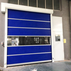 Alta resistencia a la tracción 5700/5100N/5CM Puerta rápida industrial con sistema de seguridad infrarroja