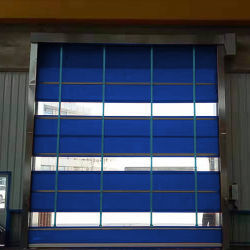 Puertas industriales de alta velocidad de PVC de uso pesado personalizables para operaciones logísticas