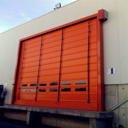 Puertas industriales de alta velocidad de PVC de uso pesado personalizables para operaciones logísticas