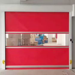 Puerta rápida de PVC de alta durabilidad perfecta para talleres limpios / plantas industriales / almacenes logísticos Velocidad de cierre 0,6-0,8 m / s