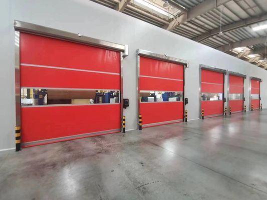 0.75W Puertas rápidas industriales 220V / 380V Puertas rápidas automáticas sin resorte