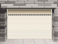 Puerta de garaje aislada de acero eléctrico automático industrial segmentada de PU deslizante