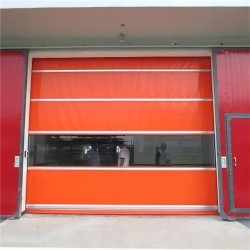 PVC aislado Velocidad de cierre de la puerta de alta velocidad 0,6-0,8 m/s Superior aislamiento térmico PVC rojo